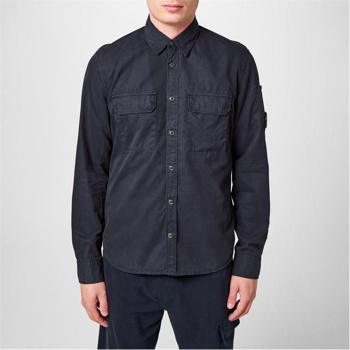 Men's Lens Double Chest Overshirt