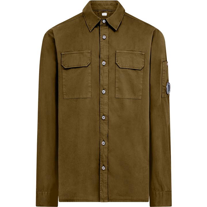 Men's Lens Double Chest Overshirt