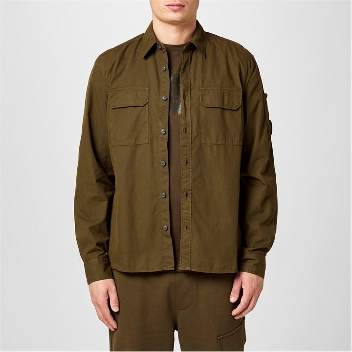 Men's Lens Double Chest Overshirt