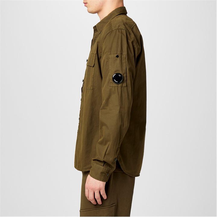 Men's Lens Double Chest Overshirt