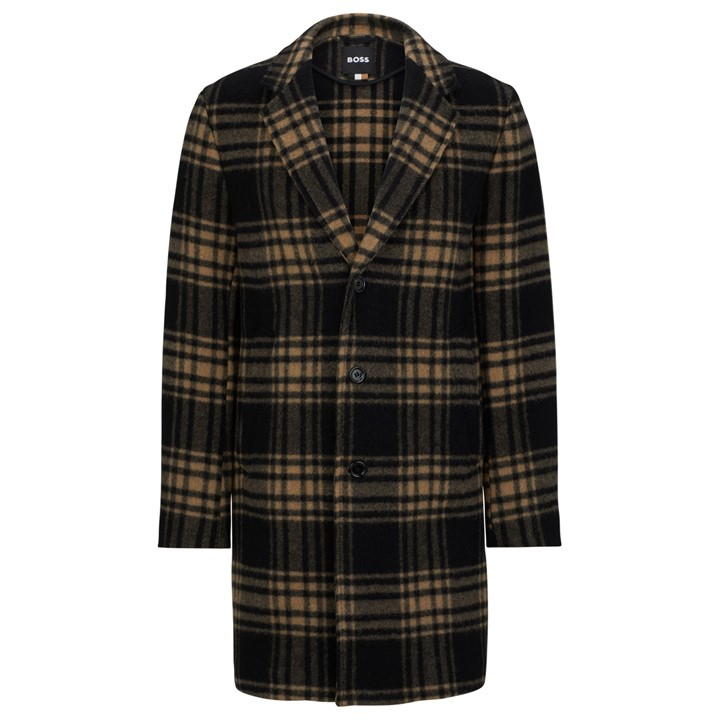 Relaxed Checked Coat
