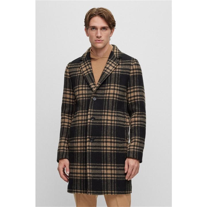 Relaxed Checked Coat