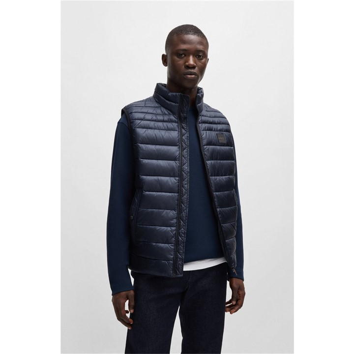 Water-Repellent Logo-Patch Gilet