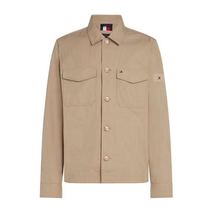 COTTON NYLON SHIRT JACKET