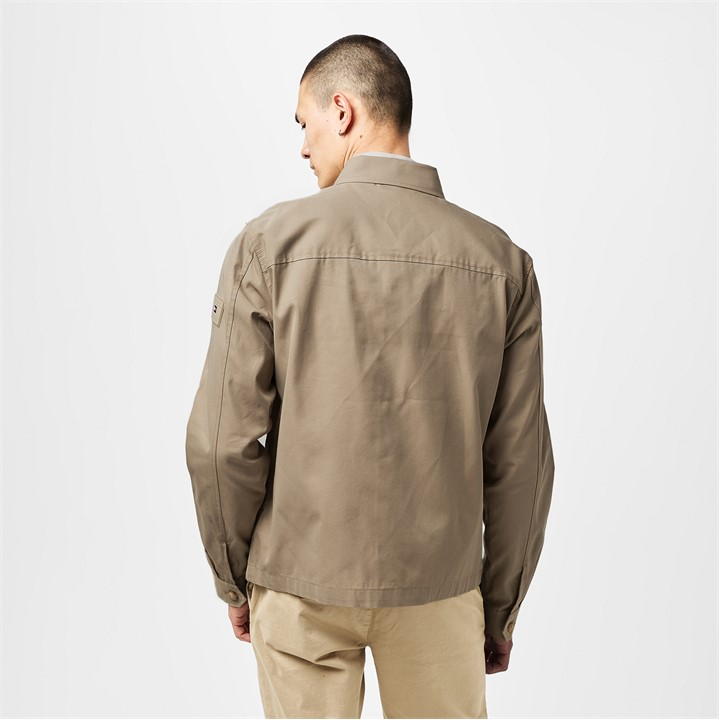 COTTON NYLON SHIRT JACKET