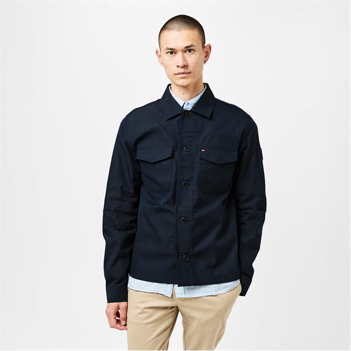 COTTON NYLON SHIRT JACKET