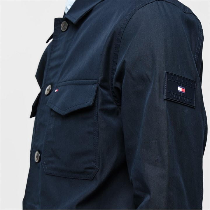 COTTON NYLON SHIRT JACKET