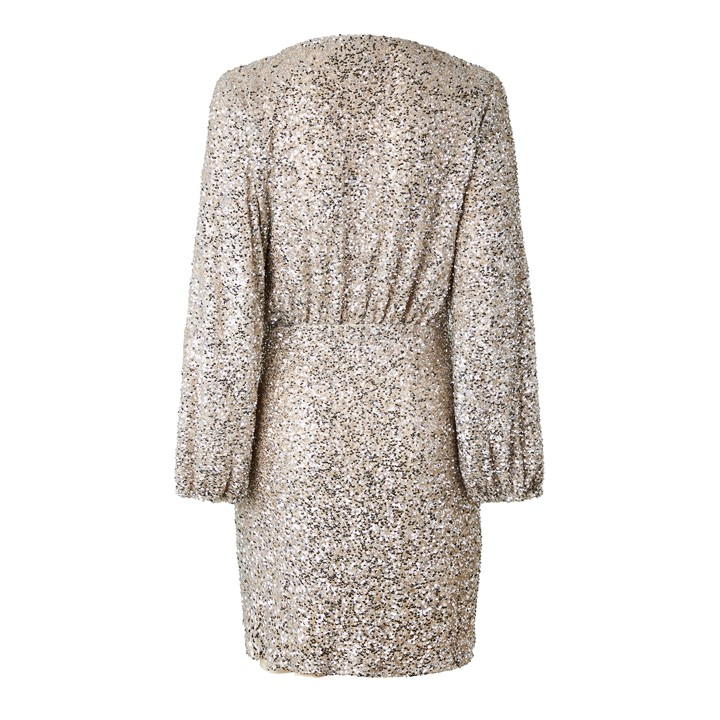 Sequin Mini Vienna Wrap Dress
