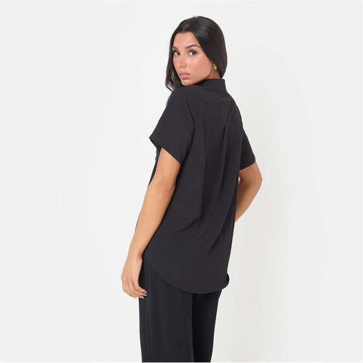 Soft Crepe Short Sleeve Shirt