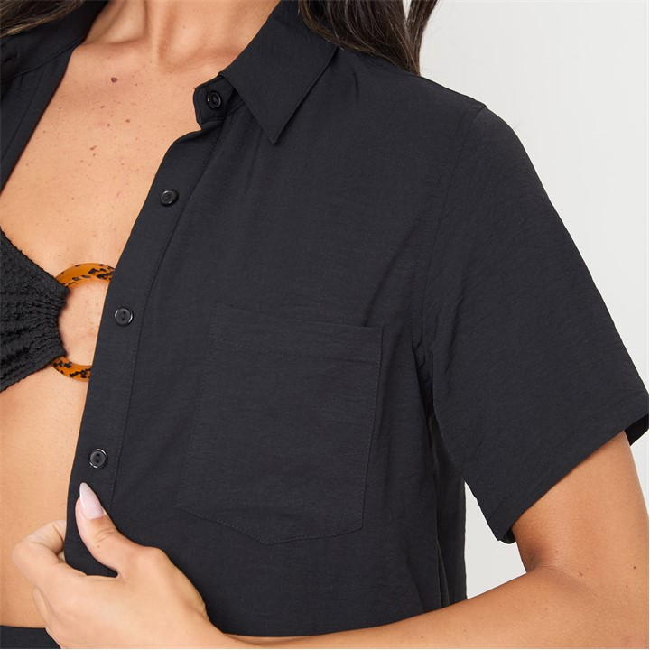 Soft Crepe Short Sleeve Shirt