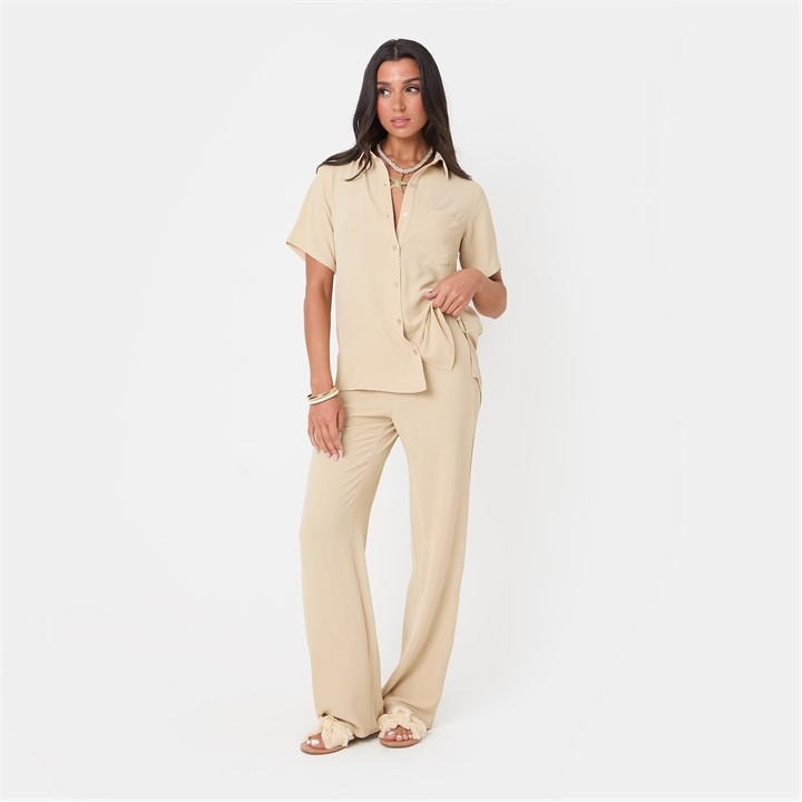 Soft Crepe Short Sleeve Shirt