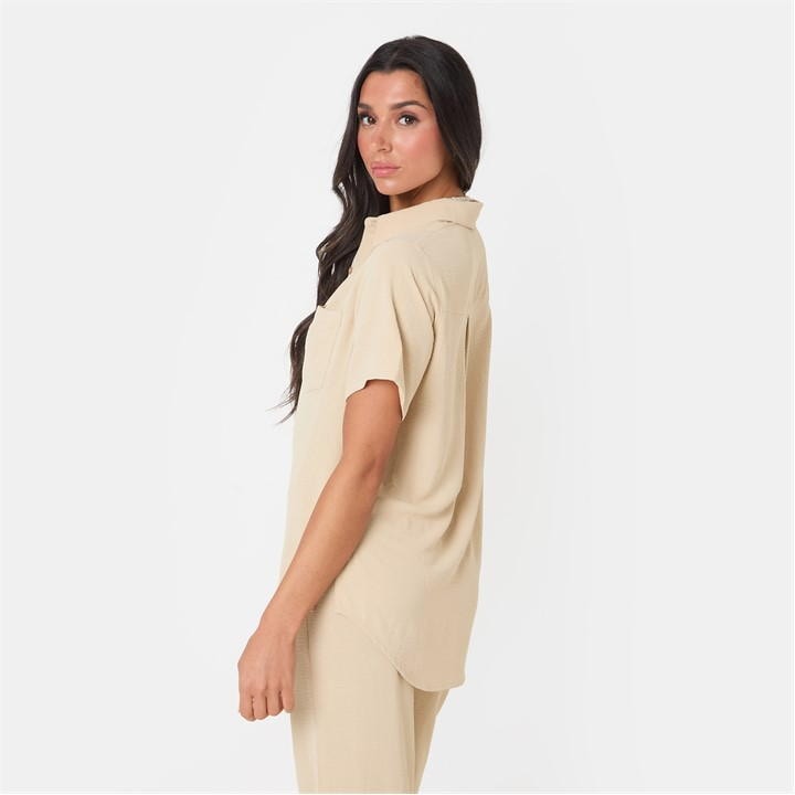 Soft Crepe Short Sleeve Shirt
