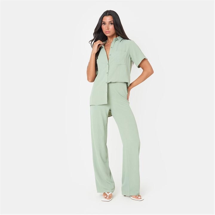 Soft Crepe Short Sleeve Shirt