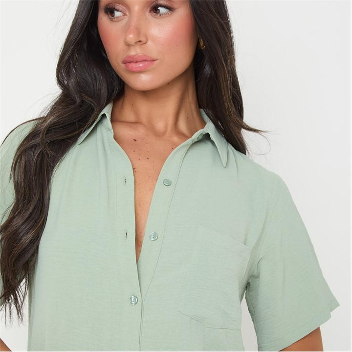 Soft Crepe Short Sleeve Shirt
