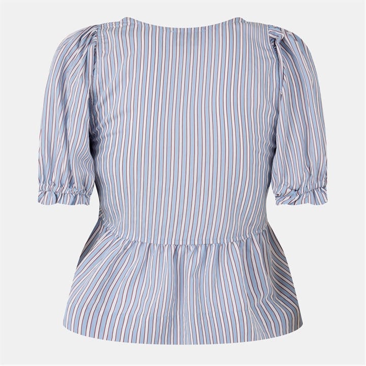 Ganni Stripe Blouse Ld53