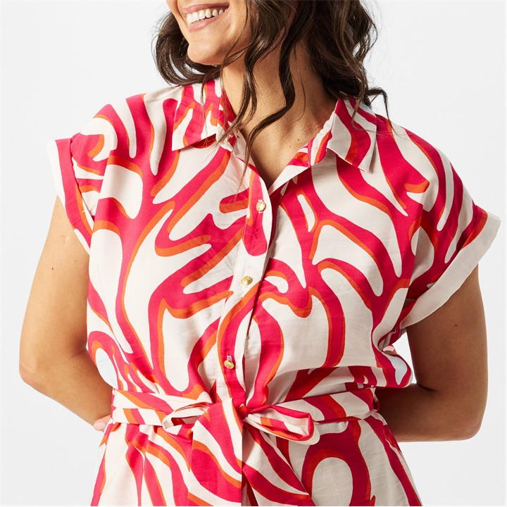 Biba Printed Shirt Dress
