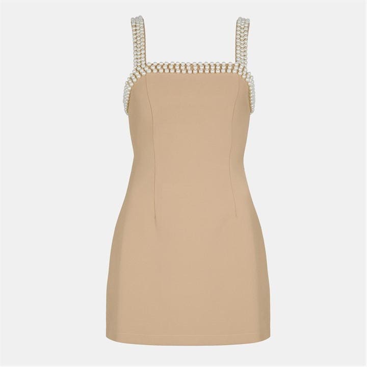The Ultimate Muse Pearl Trim Mini Dress