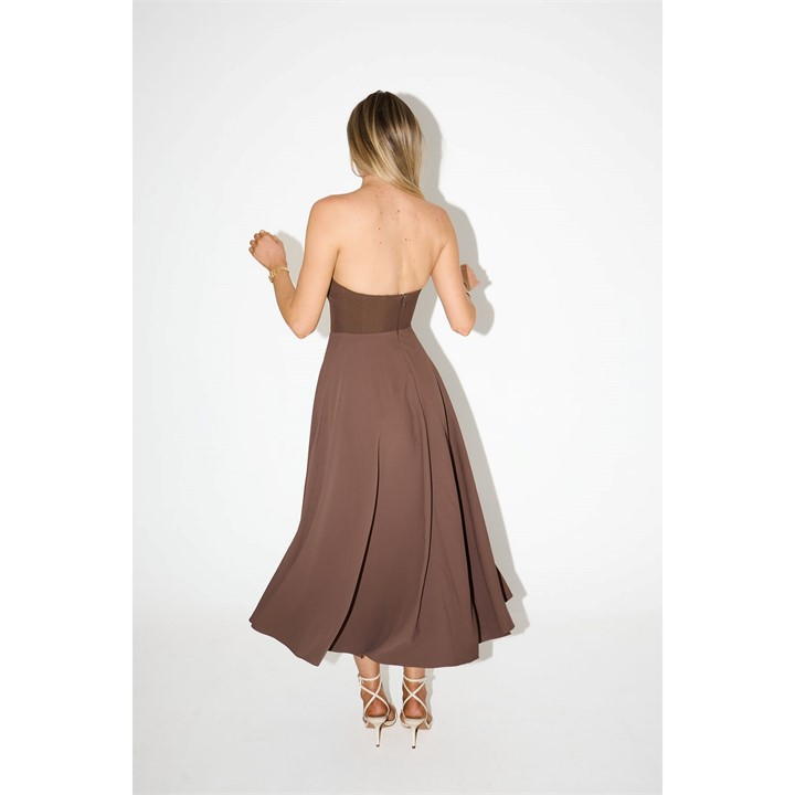The Ultimate Muse Strapless Midi Dress
