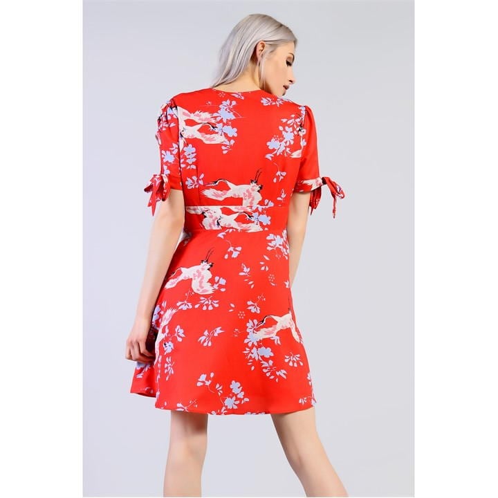 Floral Print Skater Mini Dress