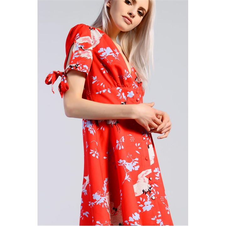 Floral Print Skater Mini Dress