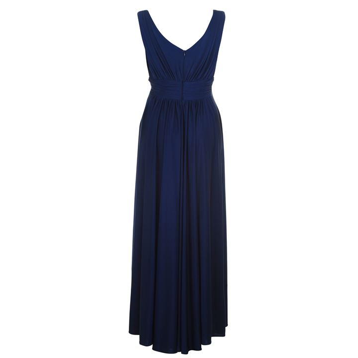BIBA Bridesmaid Dip Hem Maxi Dress
