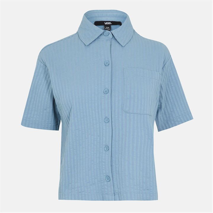 Bedford Knit Button Up Citadel Plain Shirt Womens