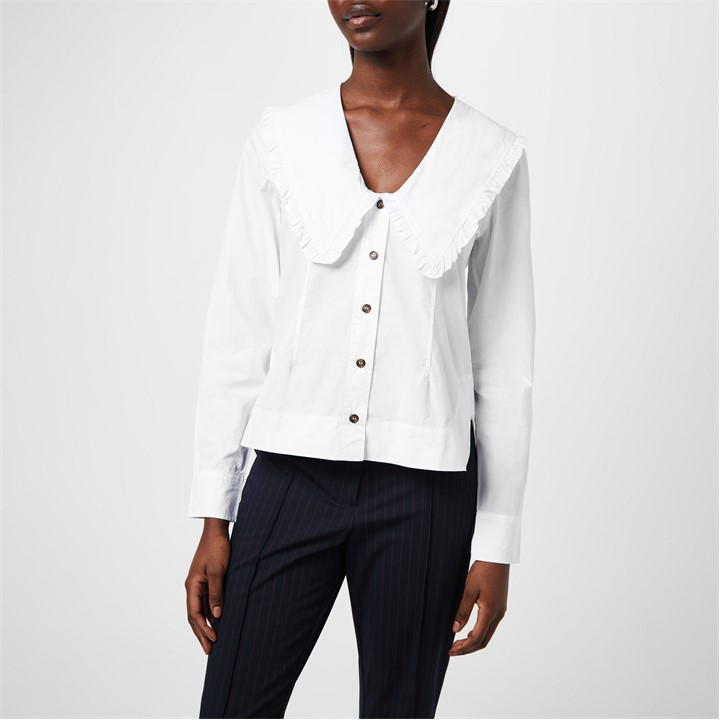 Women's Cotton Poplin Long Sleeve Shirt