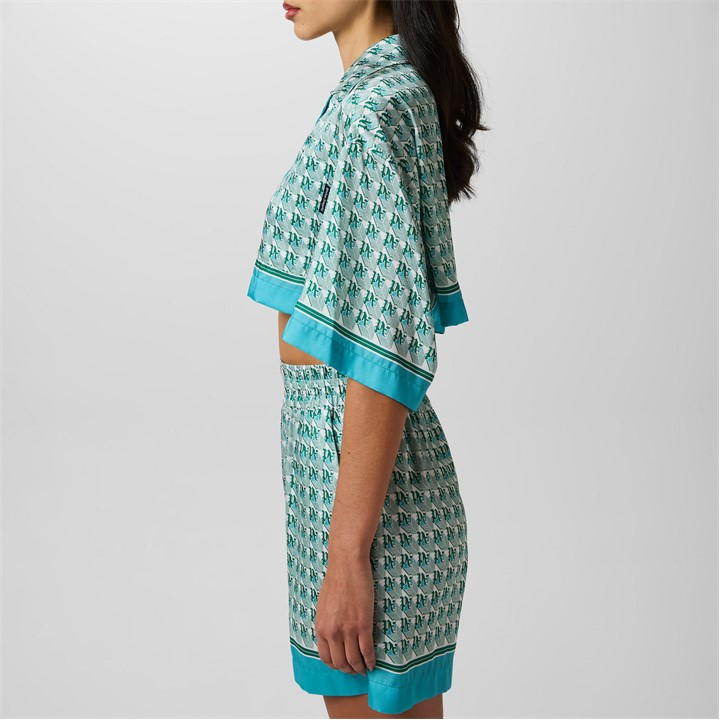 Diamond Cropped Shirt