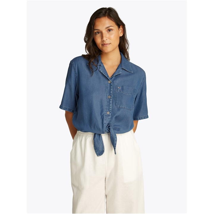 TJW CHAMBRAY TIE SS SHIRT EXT