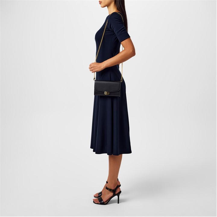 Women's Boat-neck Jersey Midi Dress