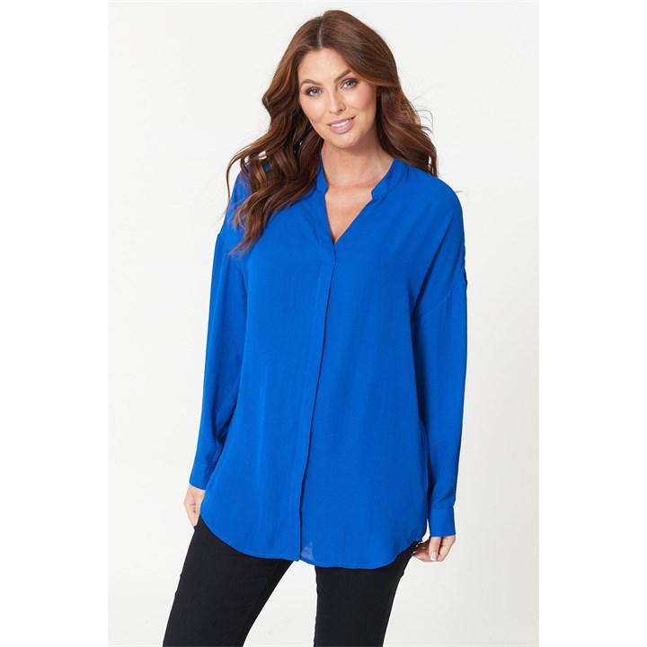 Long Sleeve V Neck Blouse Womens