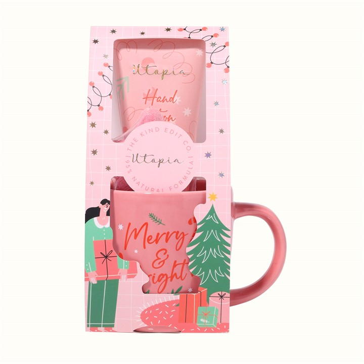 Kind Edit Co. Festive Merry & Bright Mug Set