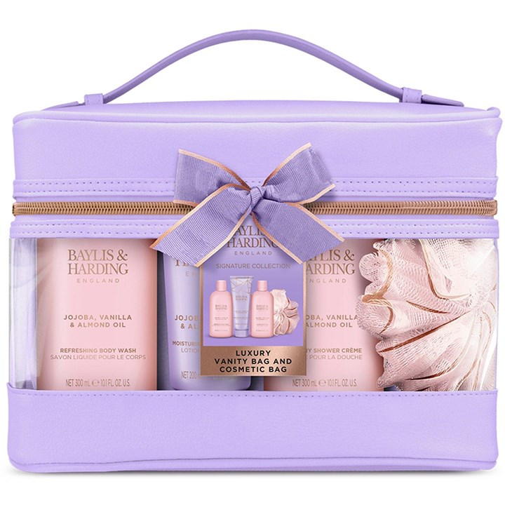 and Harding Baylis And Harding Jojoba Vanilla And Almond Oil Luxury Vanity Gift Set